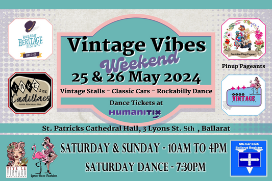 ballarat heritage festival, pinup pageant, jake cadillacs, vintage vibes