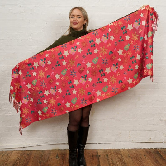 No.25 Mistletoe Lane Rectangular Scarf