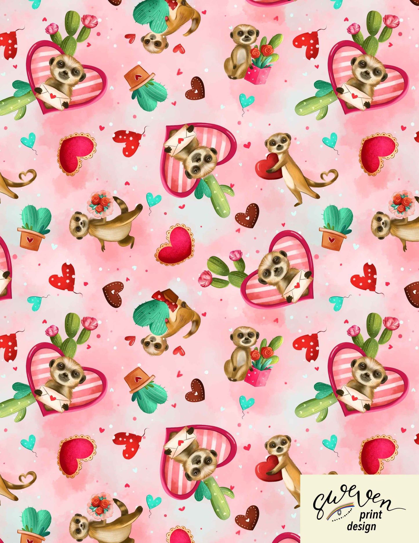 A woman wearing a knee-length sleeveless linen fit and flare dress with meerkat print pockets, a boat neckline, and an invisible zipper in the back. christmas dress xmas