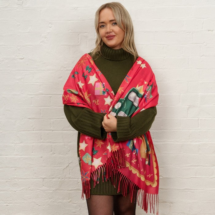 No.25 Mistletoe Lane Rectangular Scarf