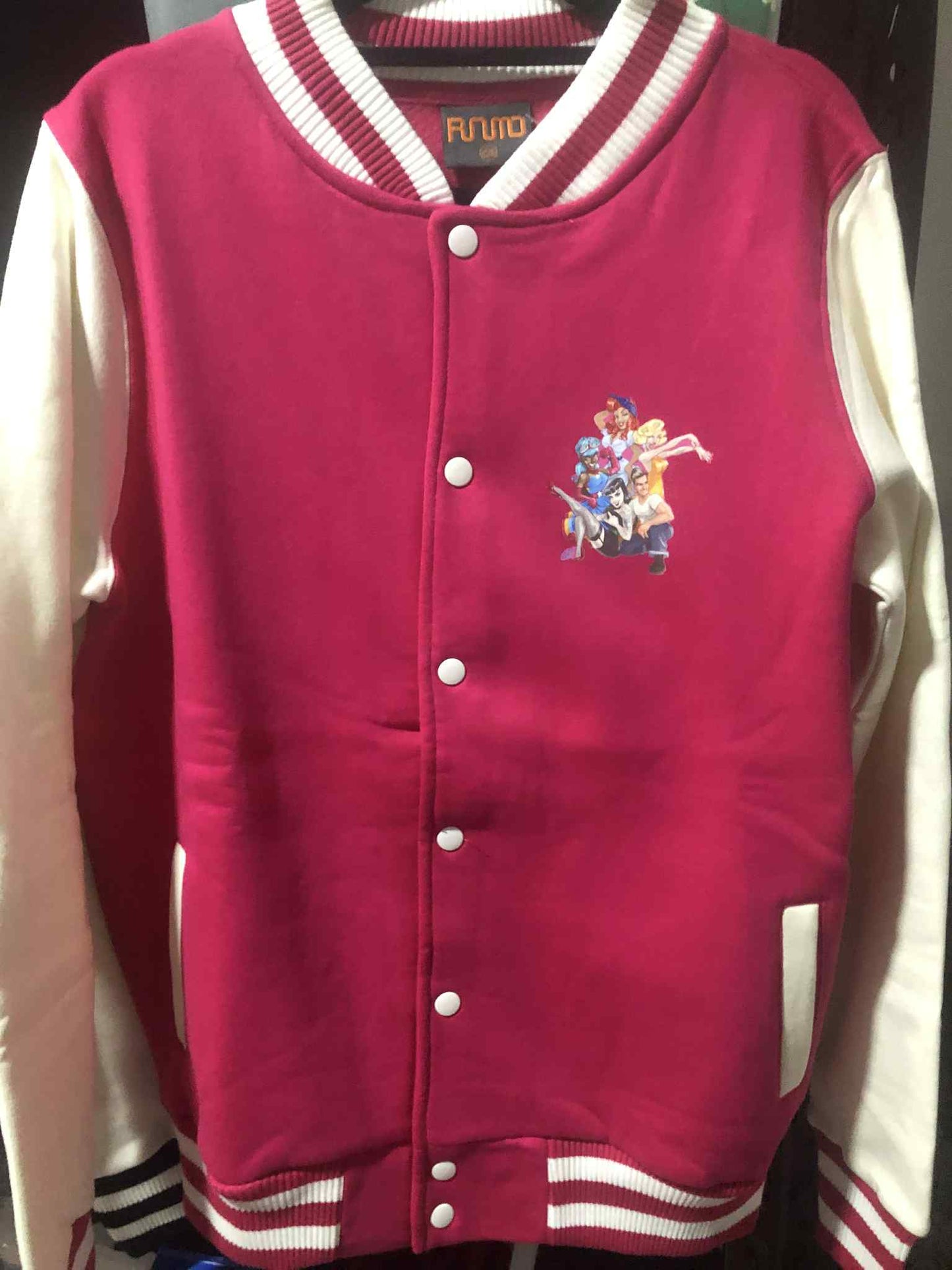 Lana-Rose Exclusive Flamingals Pink Varsity Jacket | Instore & @BVCM