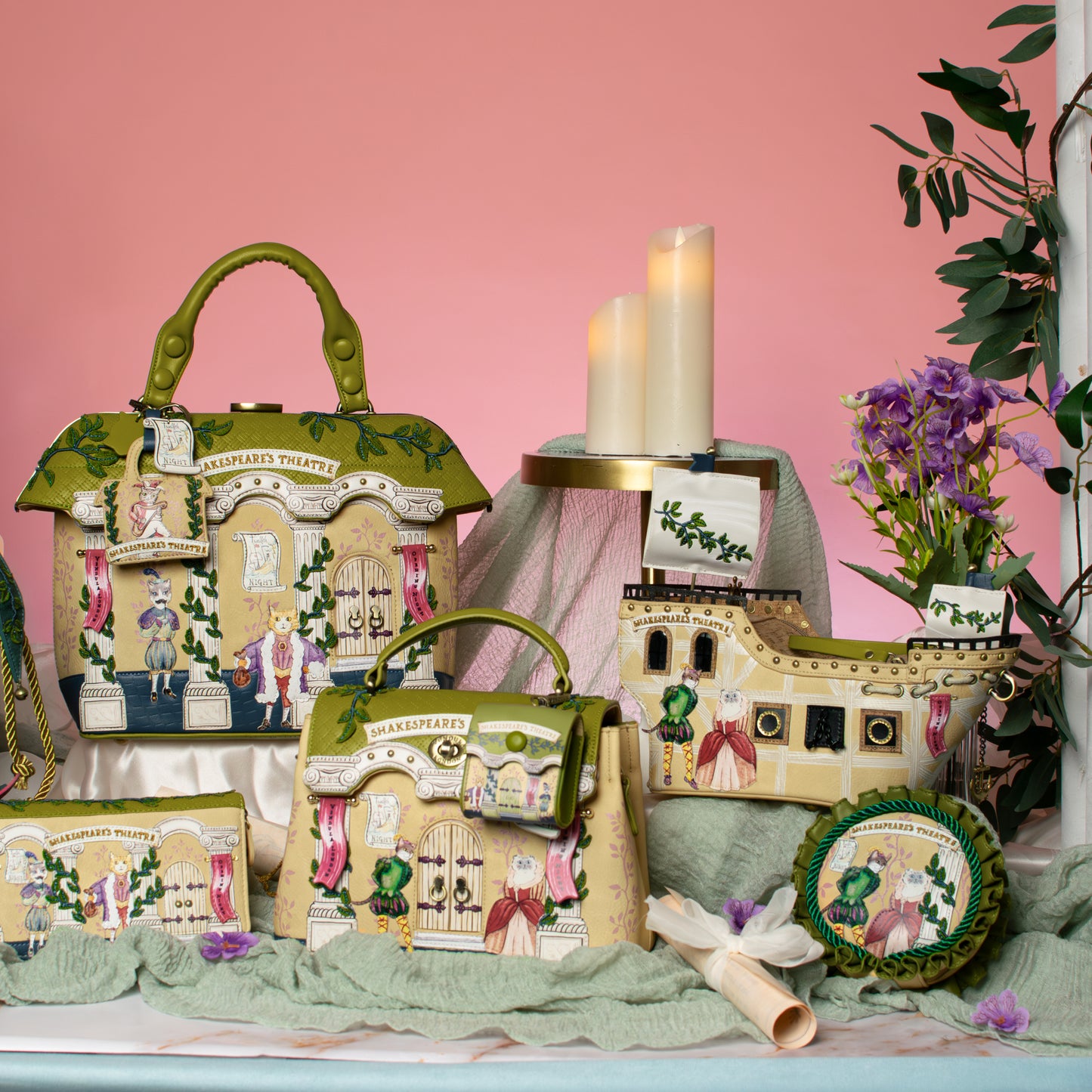 Shakespeare Theatre Twelfth Night Large Zip Wallet | PREORDER