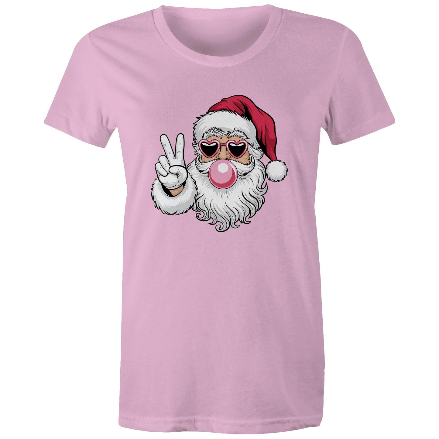 Bubble Gum Santa - AS Colour - Women's Maple Tee - 9 Colours
