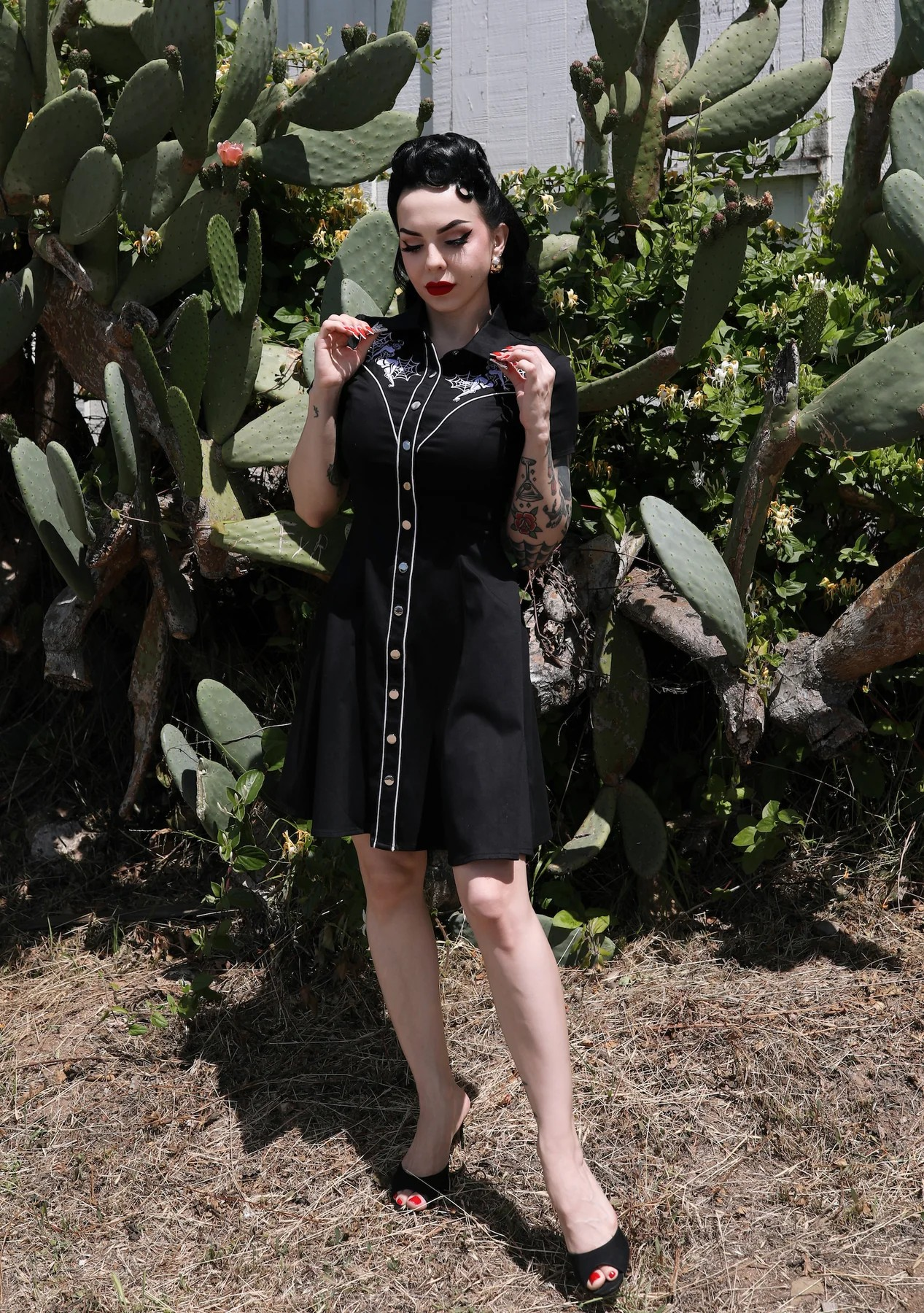 Outlaw Western Dress | Black Widow | Only Sizes XS & SM Left Lana-Rose Fashion Outlaw Western Dress | Black Widow | Only Sizes XS & SM Left Lana-Rose Fashion
