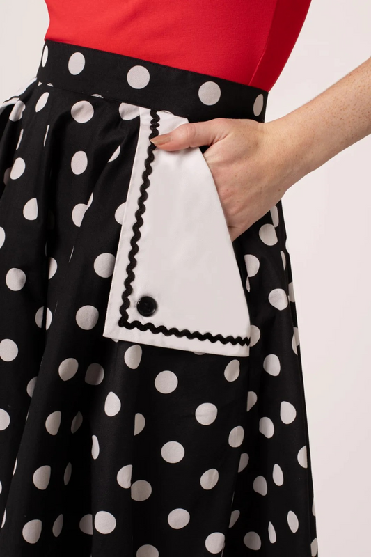 Domino Skirt - Hell Bunny | Only Sizes Lge & @XL Left