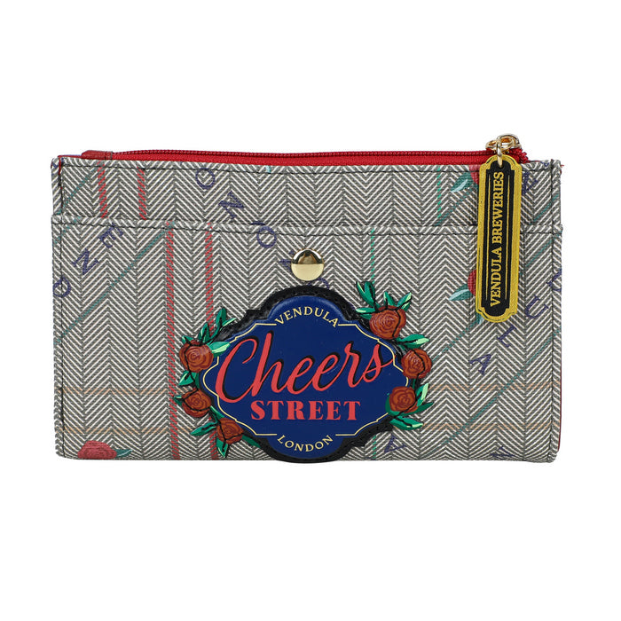 Pouch with 'Cheers Street' branding on a white background