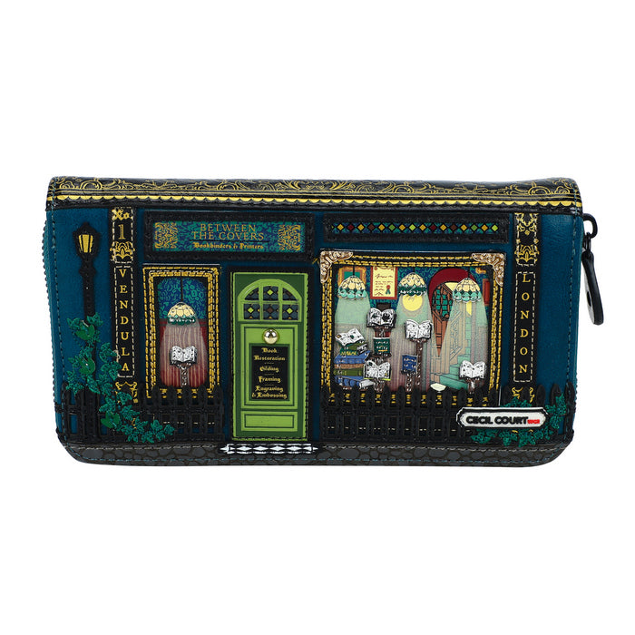 Decorative wallet with a detailed design on a white background