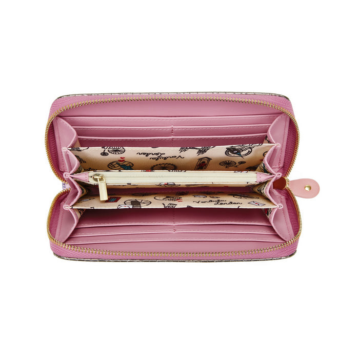 Vendula Sewing Shop - Raspberry Edition Large Ziparound Wallet @BVCM