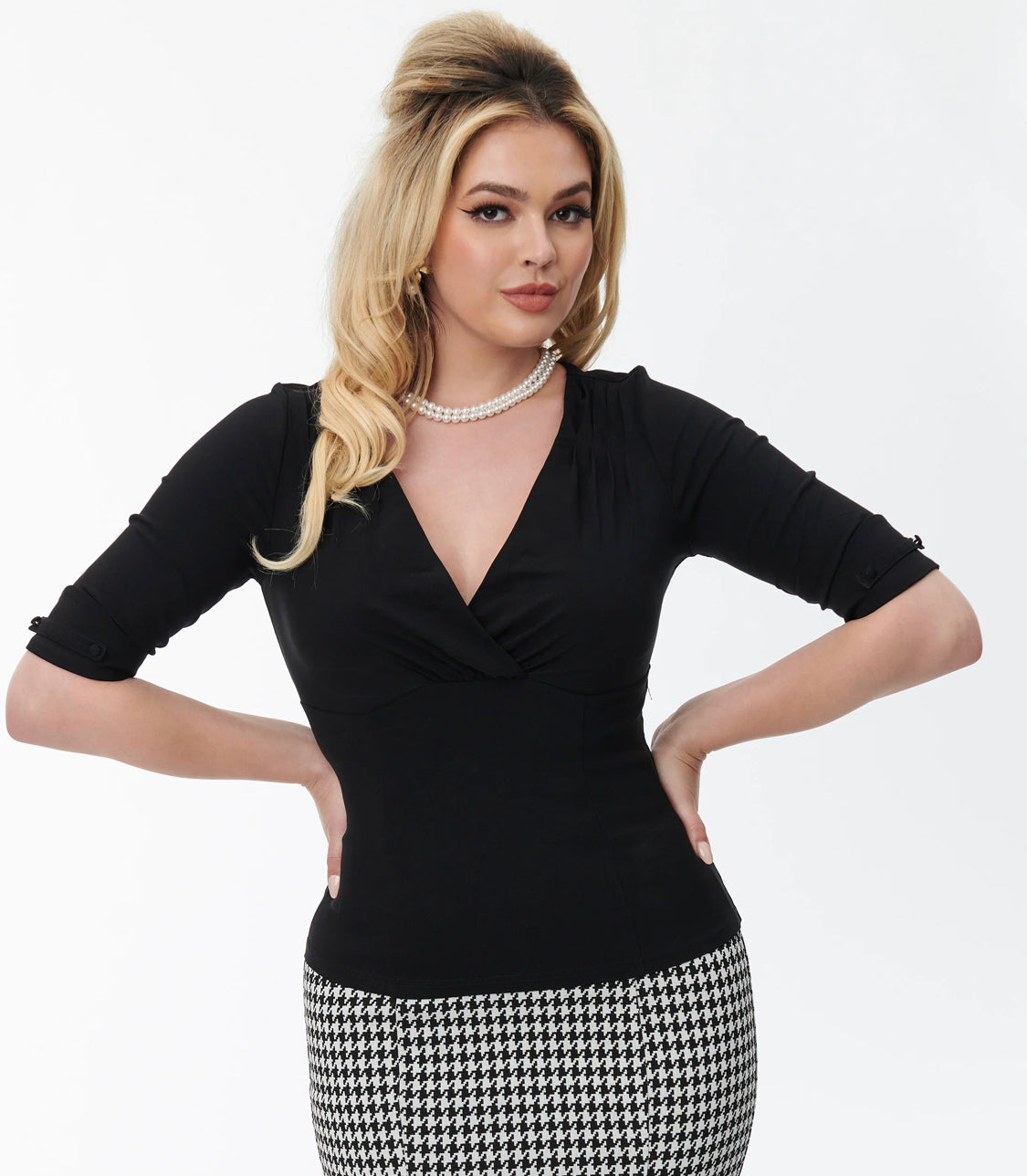 Unique Vintage Black Delores Top
