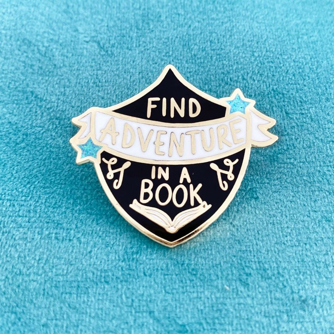 Find Adventure In A Book Lapel Pin @BVCM