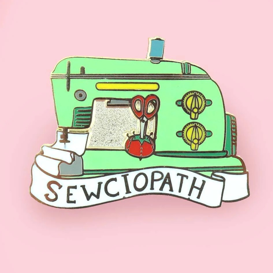 Sewciopath Sewing Machine Lapel Pin @BVCM