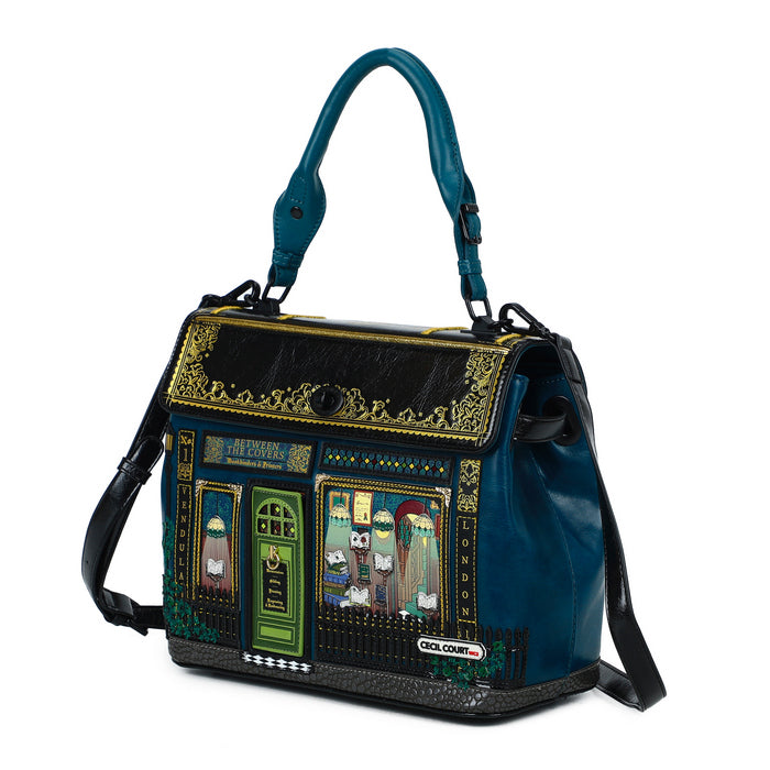 Handbag with decorative design on a white background