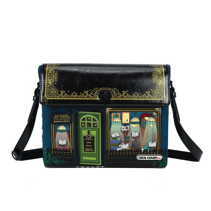 Handbag with artistic design on a white background