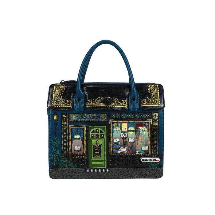 Handbag with artistic design on a white background