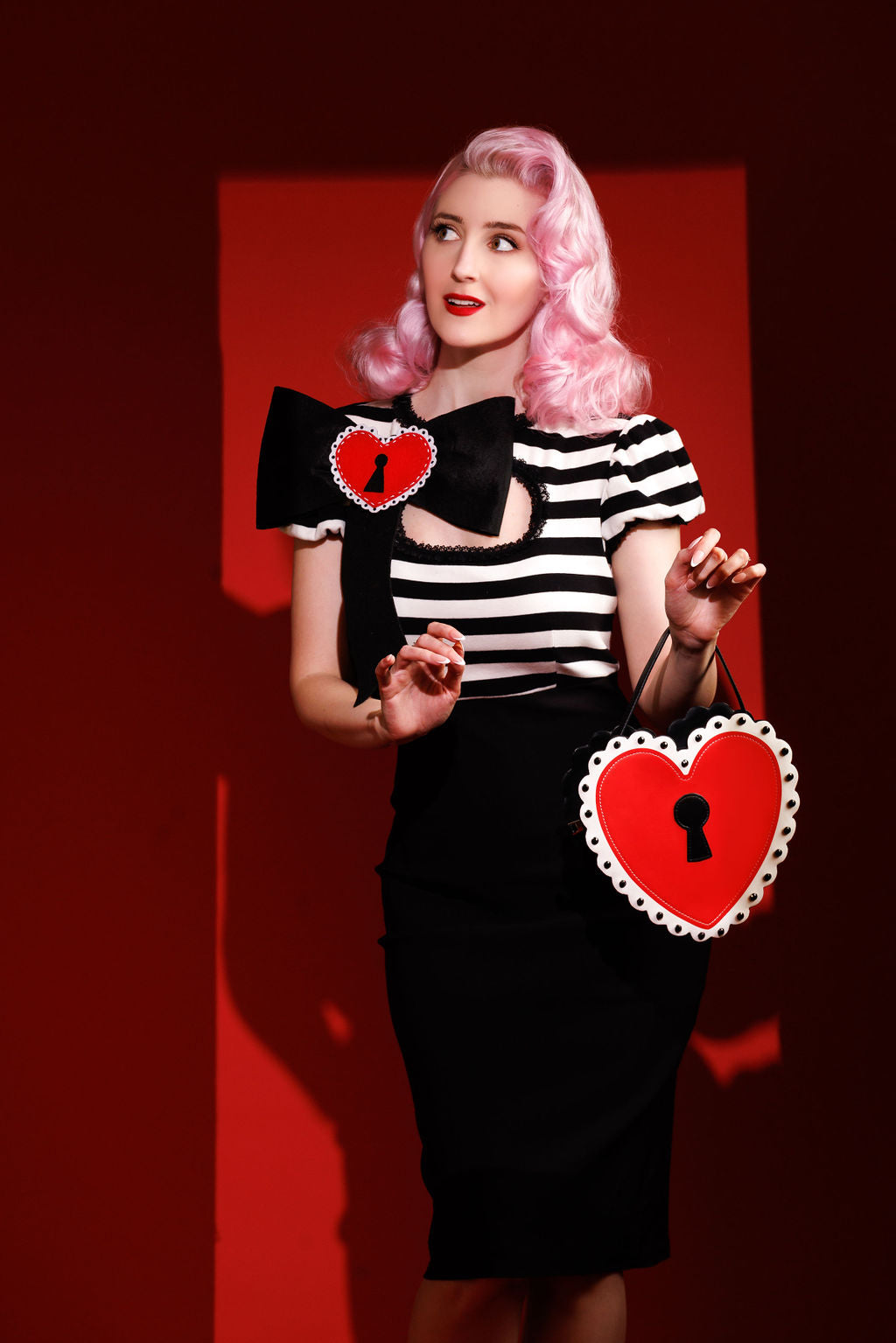 Heart Locket Purse - Katakomb x Jessica Louise Collection