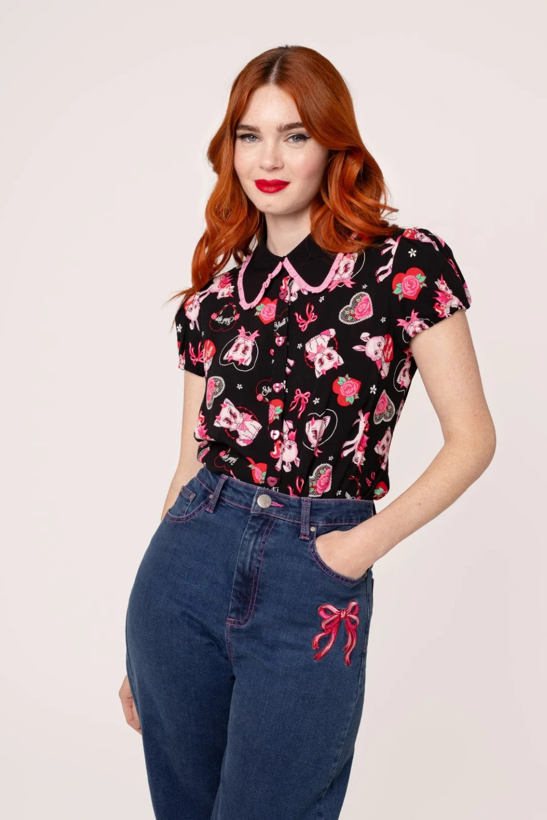 Not Into You Blouse - Hell Bunny @BVCM