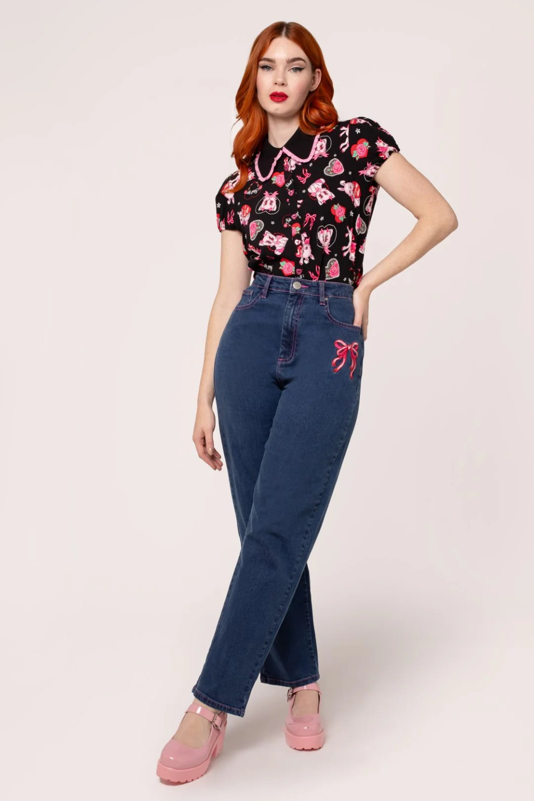 Not Into You Jeans Hell Bunny lana rose fashion
