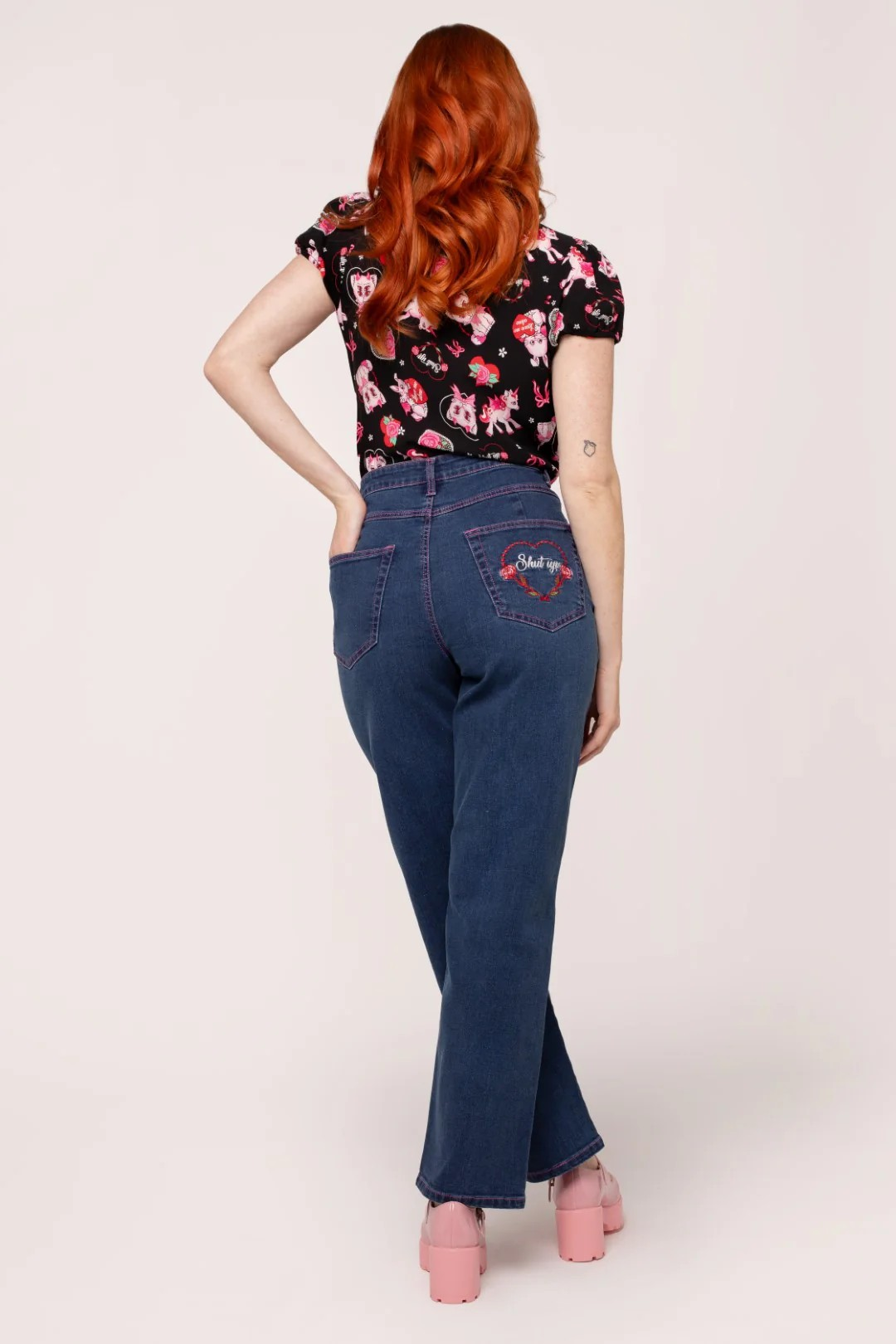 Not Into You Jeans Hell Bunny lana rose fashion