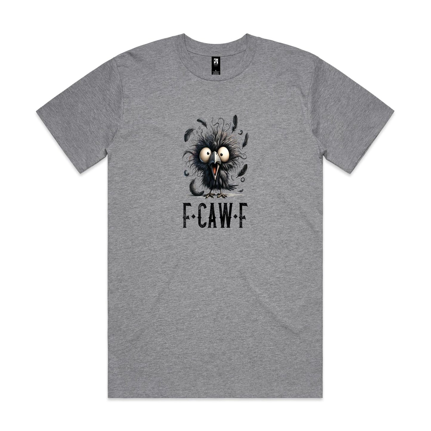 Crazy Chook F-Caw-* Mens Classic Tee | White or Grey Tee | @BVCM | this is a Print on demand item