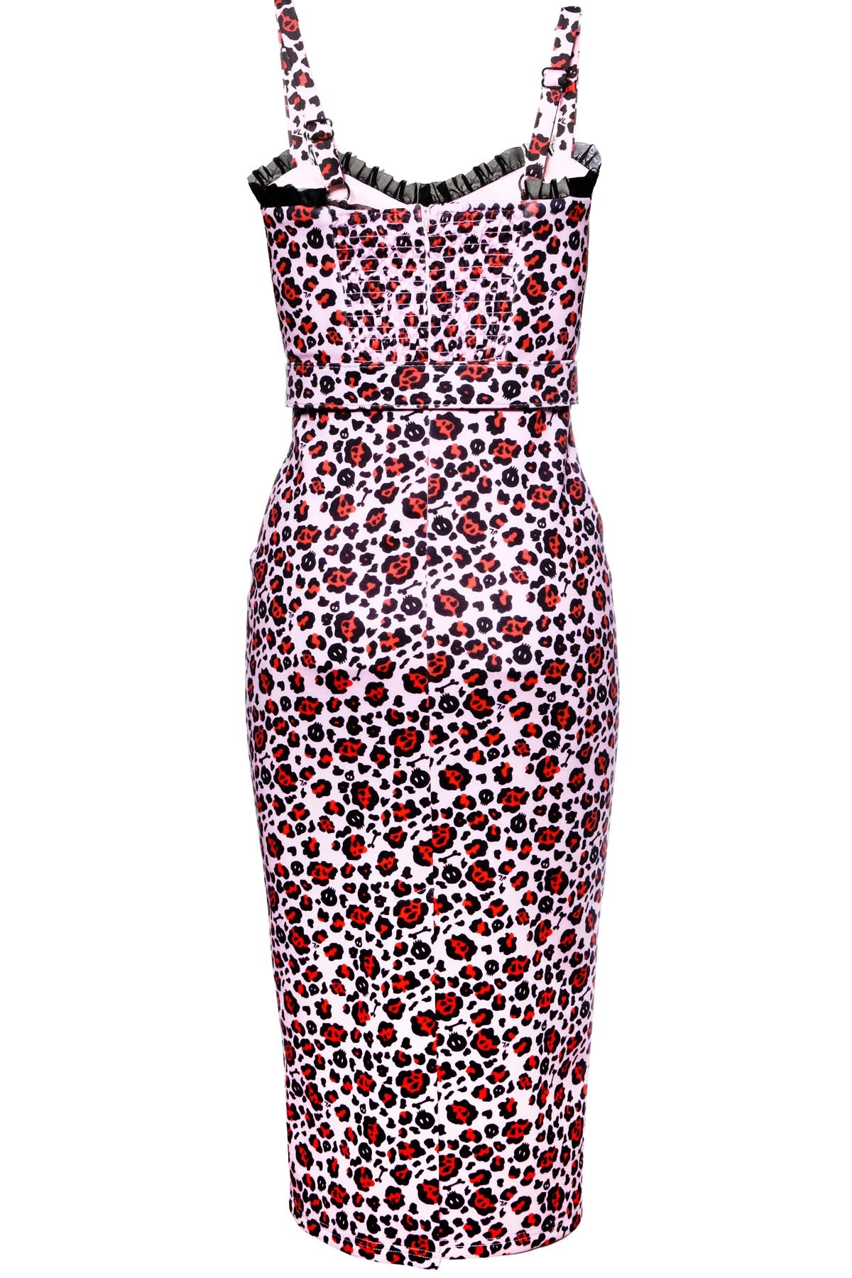 Love Bites Pencil Dress - Pink Leopard - Katakomb x Jessica Louise Collection | CLEARANCE | Only Sizes 2X & 3X Left