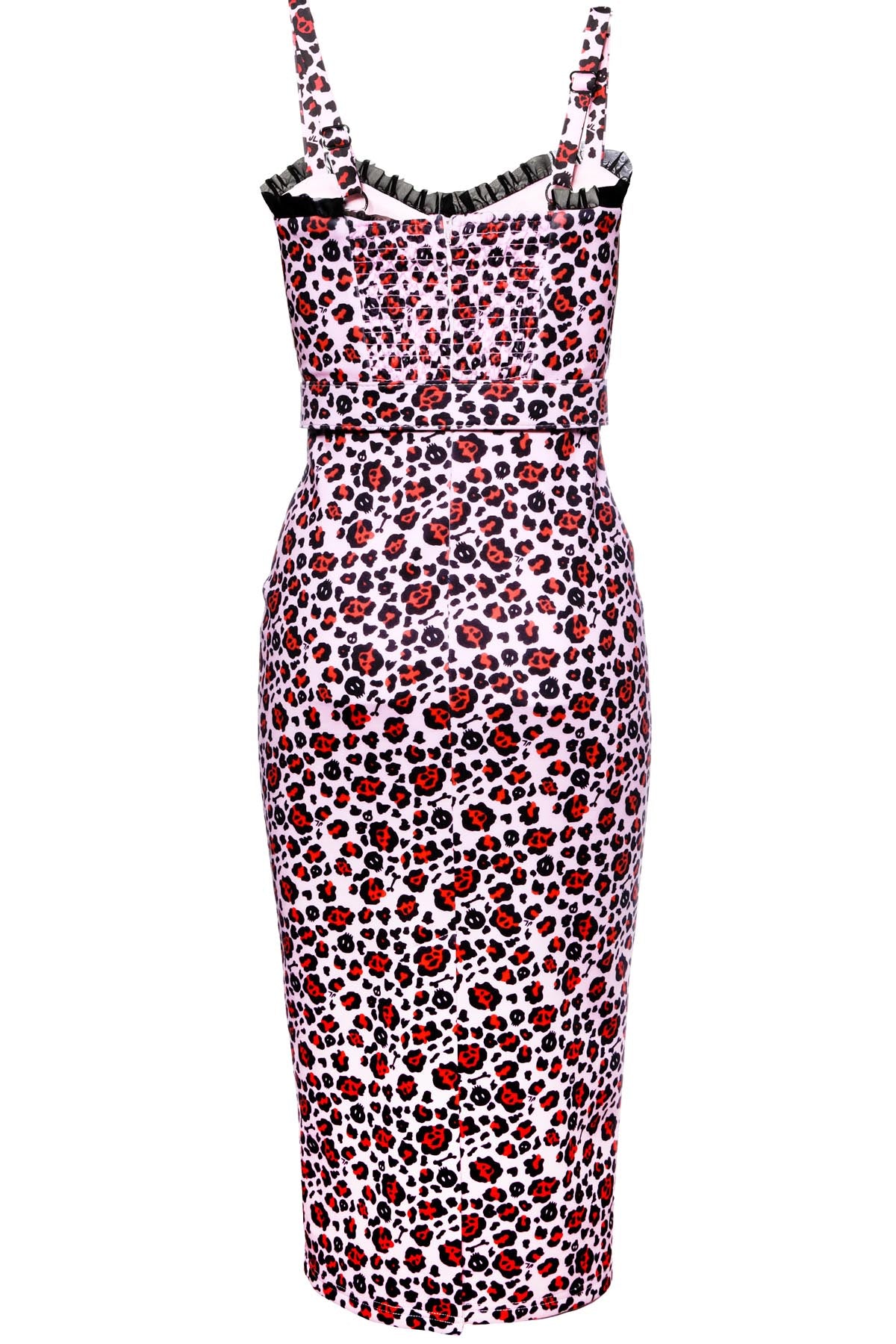 Love Bites Pencil Dress - Pink Leopard - Katakomb x Jessica Louise Collection | Preorder