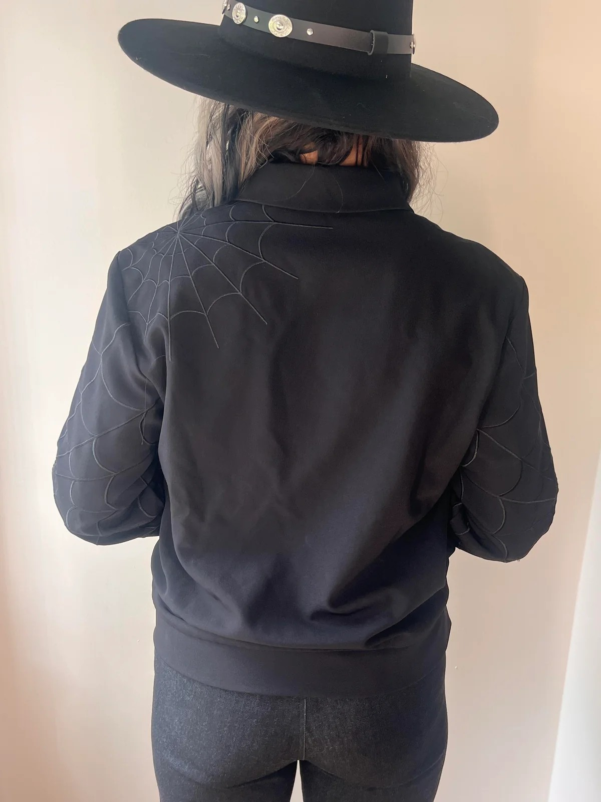 webbed work jacket halloween katakomb lana rose