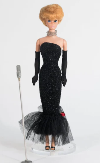 Barbie™ X Unique Vintage Black Solo In The Spotlight Strapless Wiggle Dress