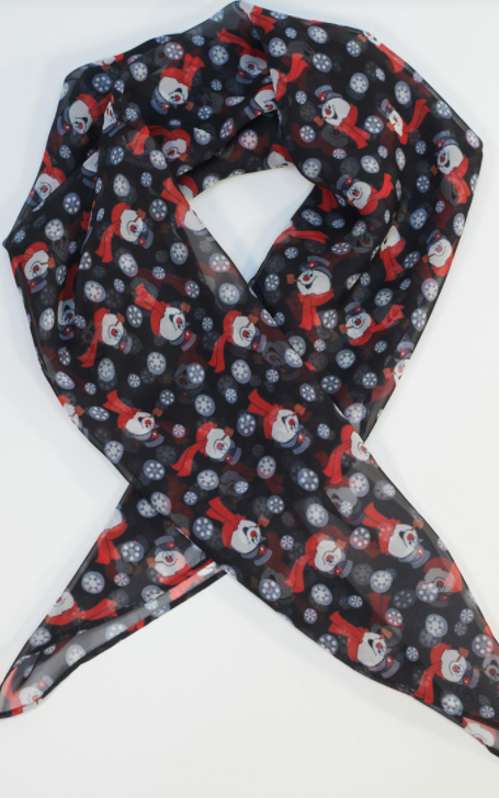 Unique-Vintage x Frosty Magic Print Hair Scarf