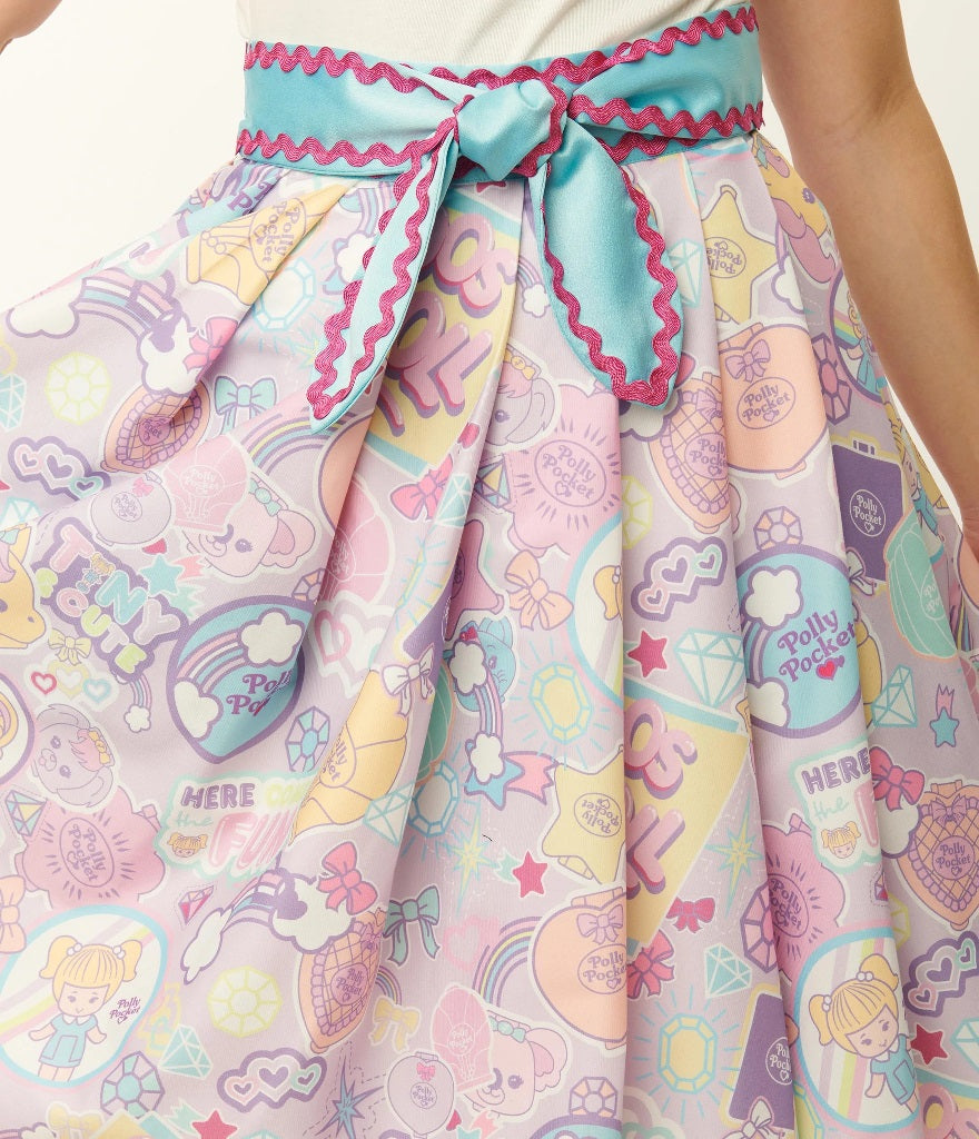 Unique Vintage x Polly Pocket Tiny & Cute Print Berrie Swing Skirt