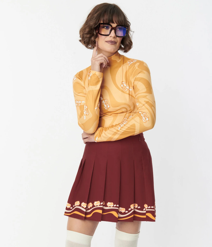 Smak Parlour Scooby Doo Mystery Machine Border Mini Skirt unique vintage lana rose fashion