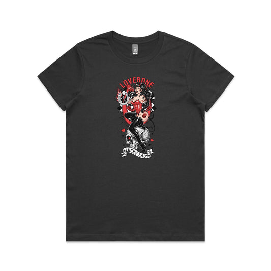 Lovebone - Women's Coal Tee | This is a Print on Demand Item