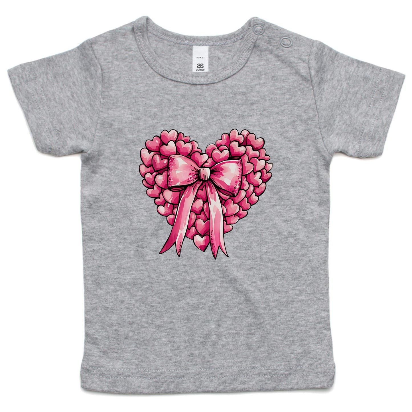 Heart Love - AS Colour - Infant Wee Tee - 2 Colours