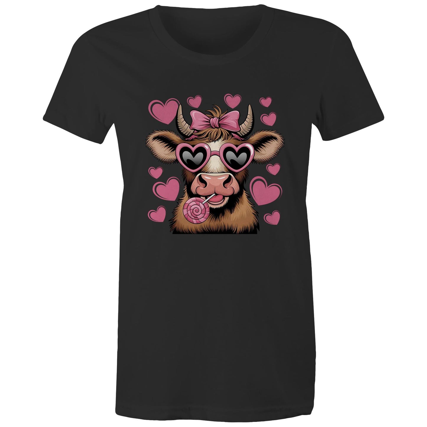 Highland Cow Love - AS Colour - Women's Maple Tee - 6 Colours