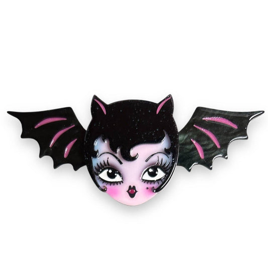 Lily the Vamp Brooch by Miss Fluff x Lipstick & Chrome | PREORDER