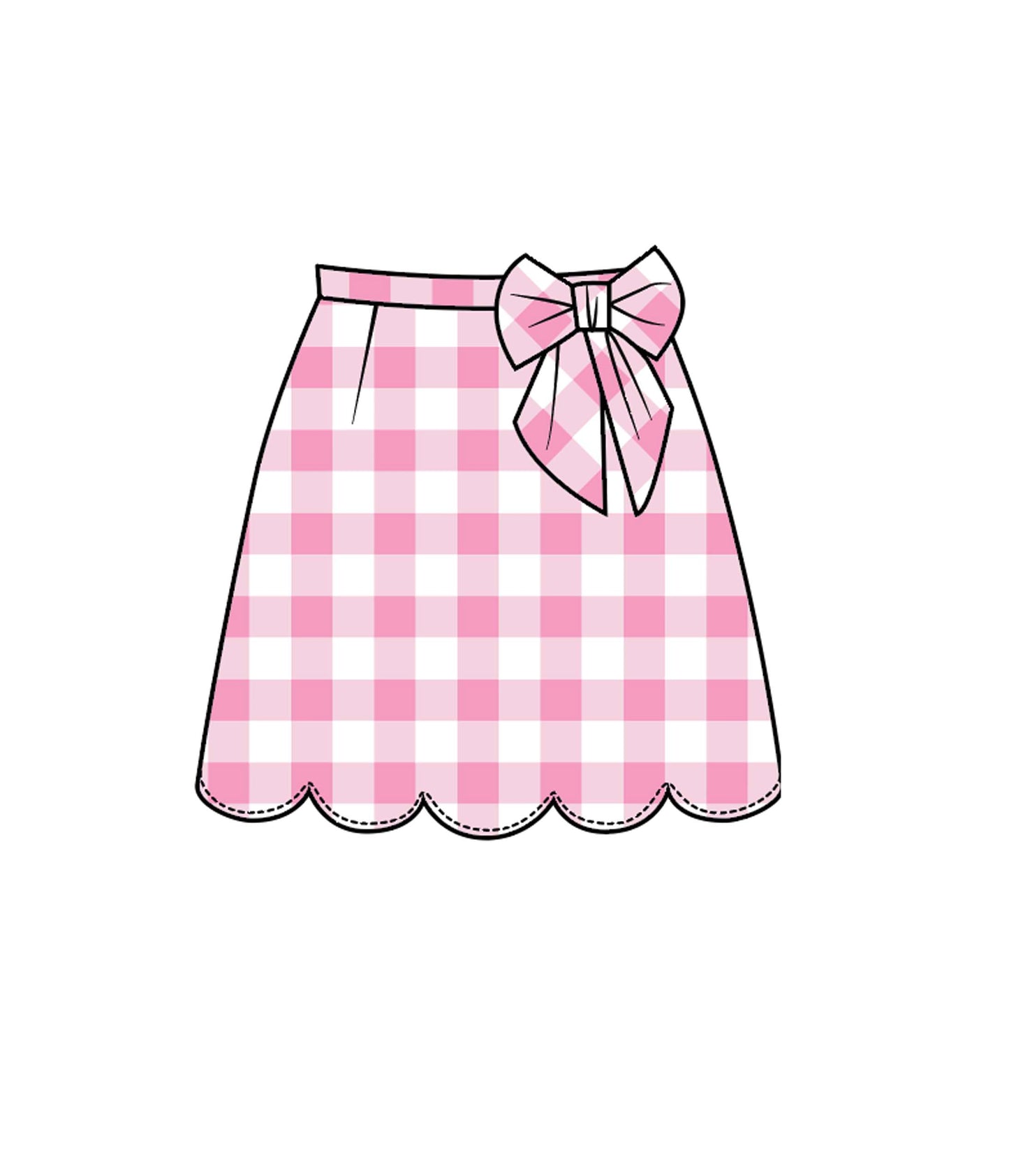 Get The Look! Pink Gingham Romper & Skirt | Unique Vintage