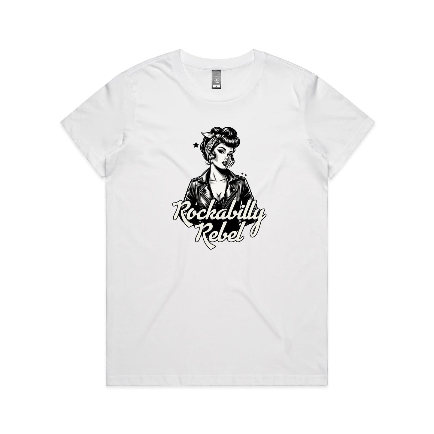 She's a Rebel - Womens Tee - 7 Colours | This is a Print on Demand Item