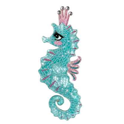 Starla the Seahorse Siren Brooch by Miss Fluff x Lipstick & Chrome | PREORDER