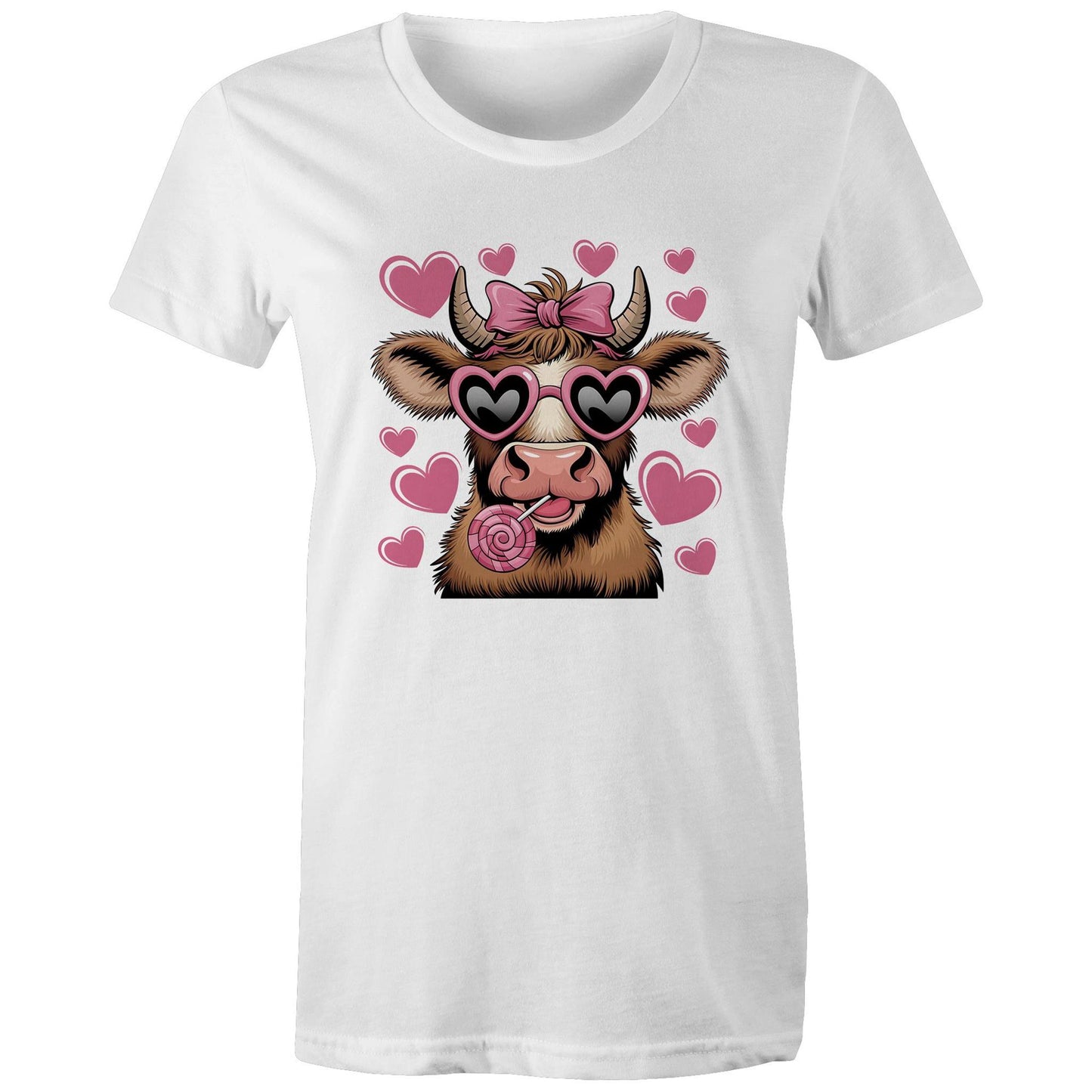 Highland Cow Love - AS Colour - Women's Maple Tee - 6 Colours