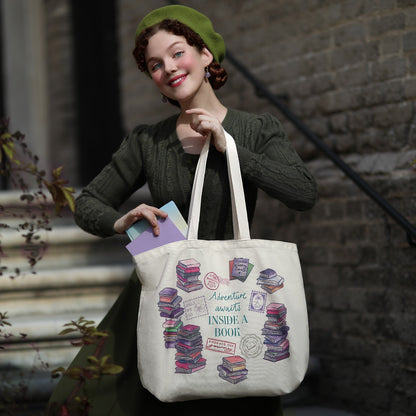 Vendula Travelling Library Canvas Tote Bag | Preorder