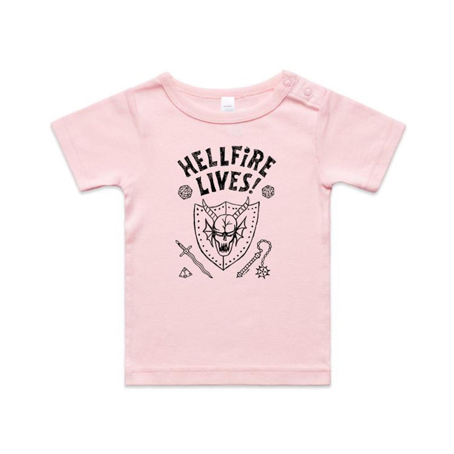 Hellfire Lives - Organic Infant Wee Tee - 4 Colours - Online Ordering Only