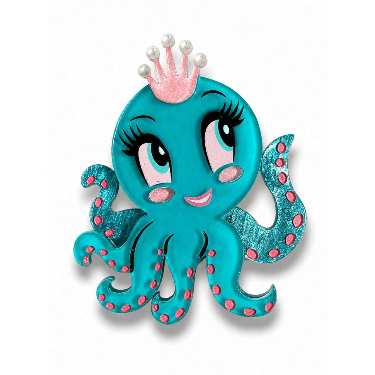 Olivia the Octo Cutie Brooch by Miss Fluff x Lipstick & Chrome | PREORDER