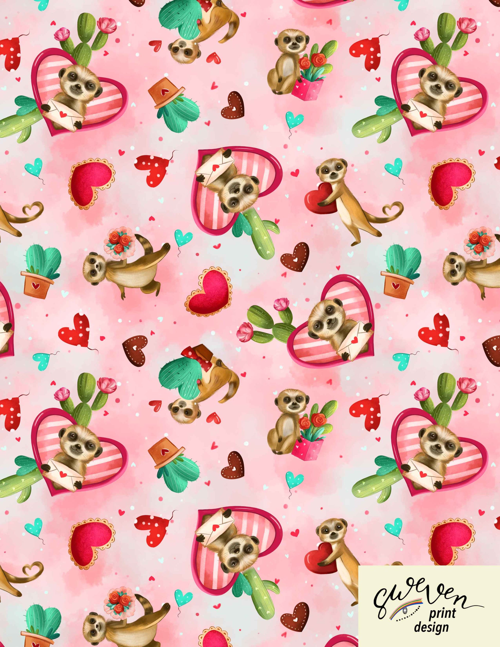 A woman wearing a knee-length sleeveless linen fit and flare dress with meerkat print pockets, a boat neckline, and an invisible zipper in the back. christmas dress xmas