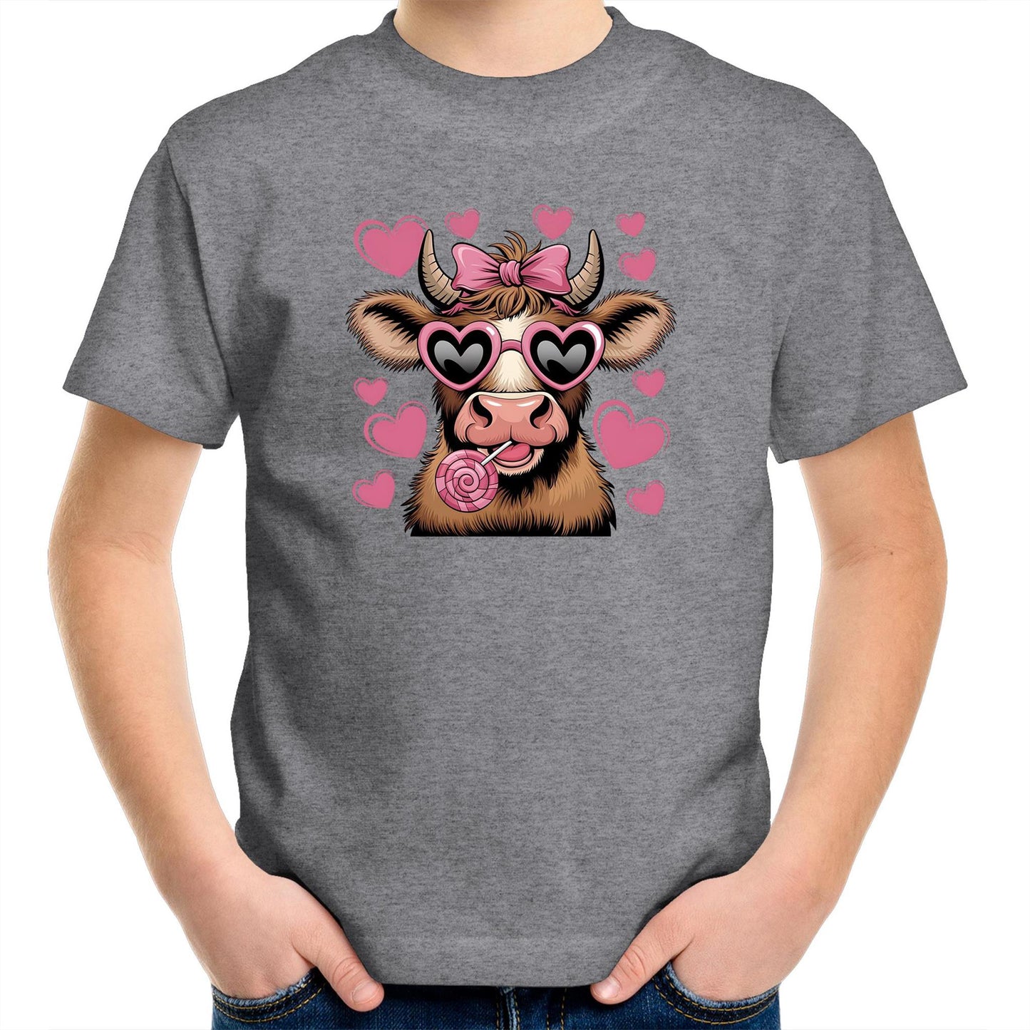 Highland Cow Love - AS Colour Kids Youth T-Shirt - 6 Colours