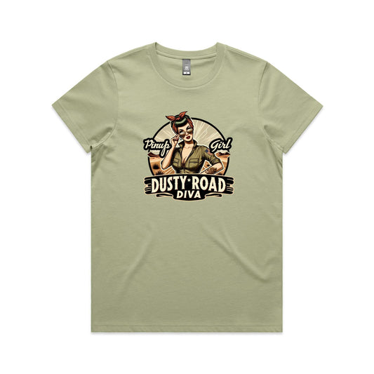 Dusty Road Diva - Womens Tee - 11 Colours | This is a Print on Demand Item