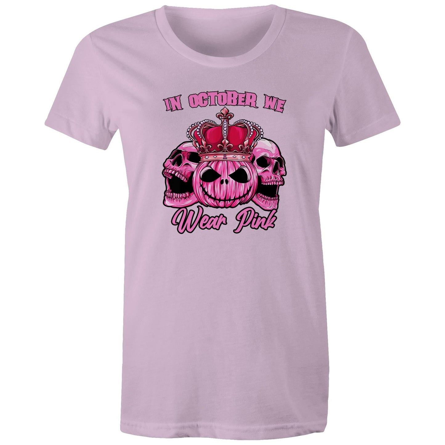 In October We Wear Pink - Womans Tee - Online Ordering Only