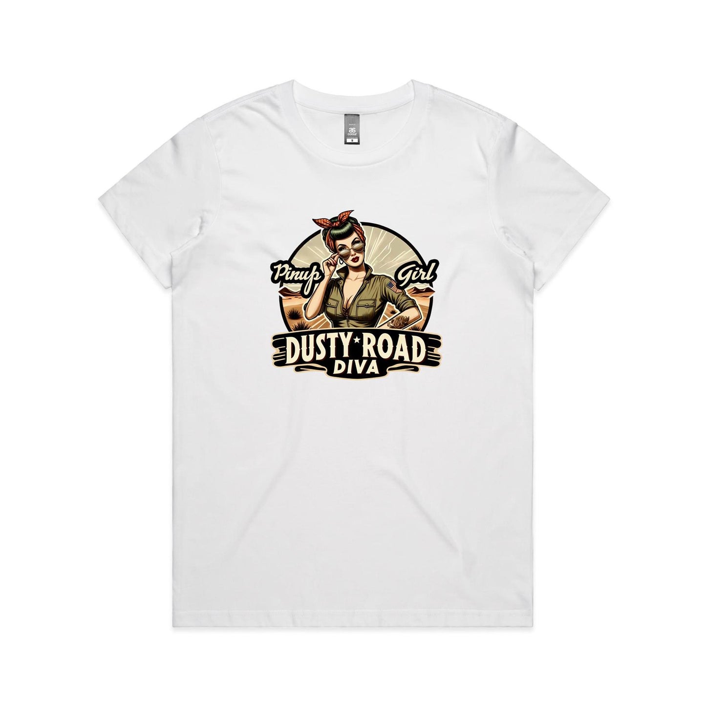 Dusty Road Diva - Womens Tee - 11 Colours | This is a Print on Demand Item
