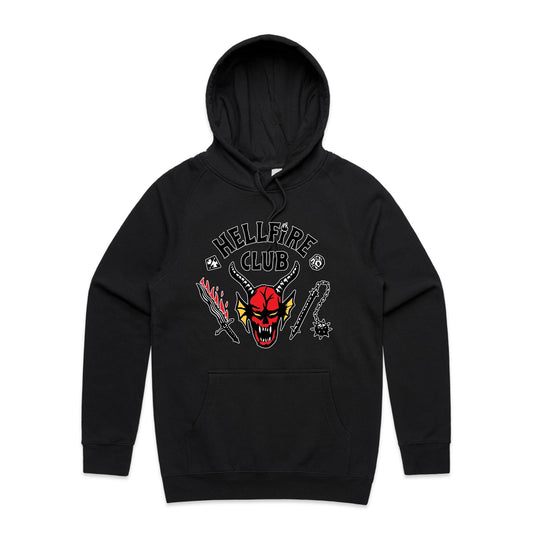 Hellfire Club Men's Hoodie - Black - This is a Print on Demand Item @BVCM