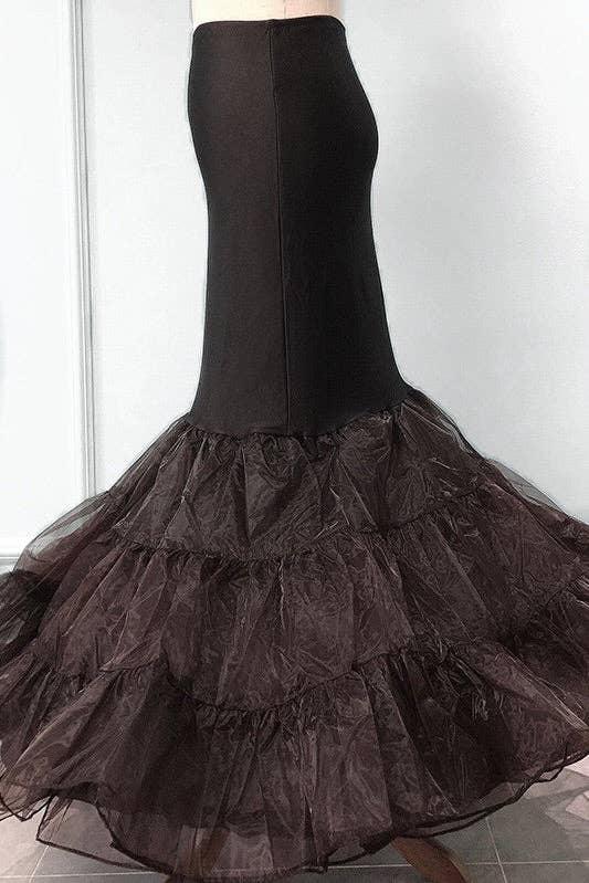 weasel wear Mermaid Petticoat in Black