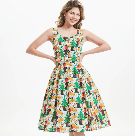 Cats Christmas | Heidi Dress