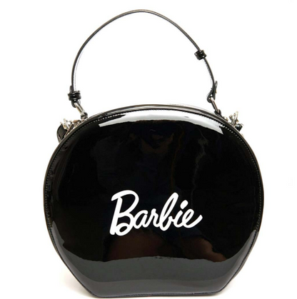 Barbie x Unique Vintage Black Leatherette Circle Bag @BVCM